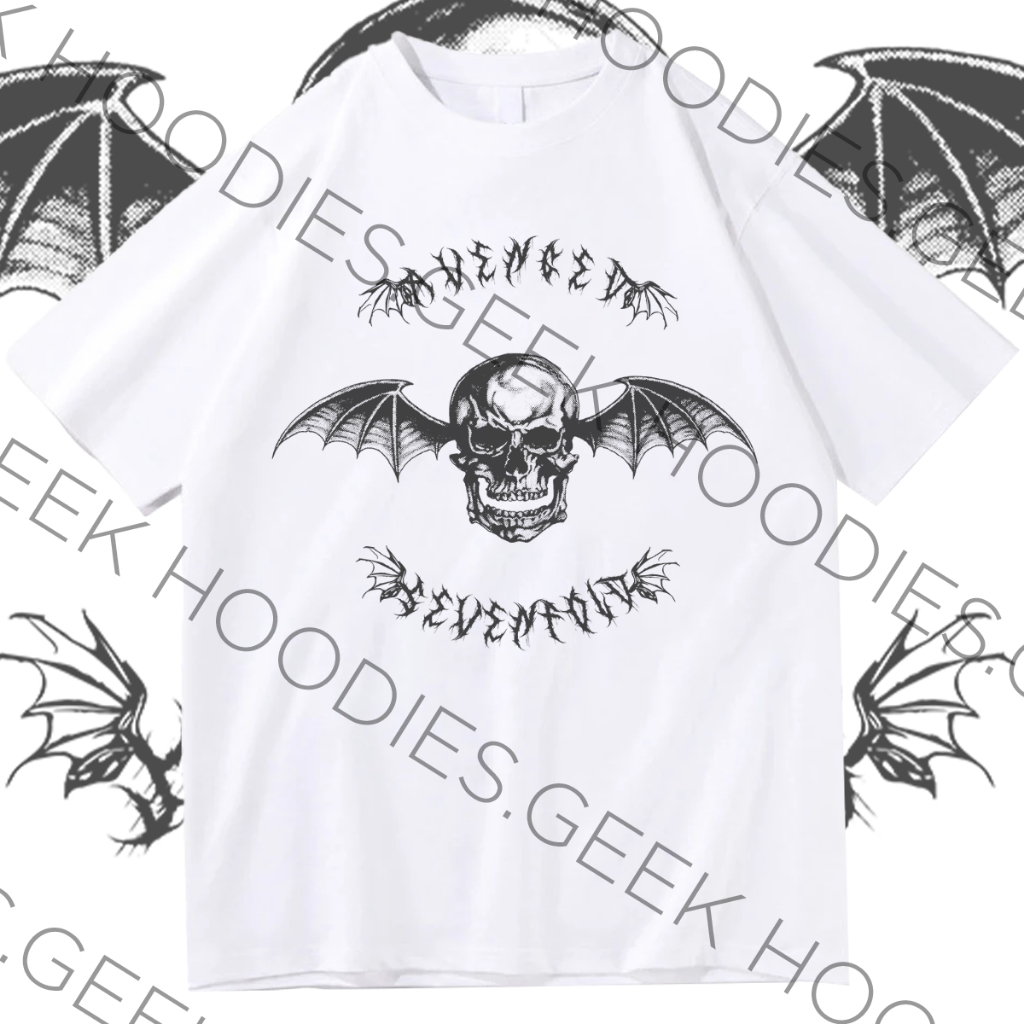 Camiseta OVERSIZED Algodao Banda Avenged Sevenfold Skull Rock N