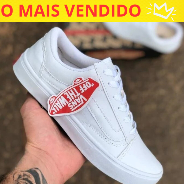 Tenis Branco Old Skool sapatenis casual sapatilha Feminino Masculino branco promoção barato envio imediato