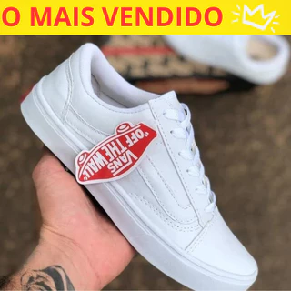 Tenis Branco Old Skool sapatenis casual sapatilha Feminino Masculino branco promoção barato envio imediato