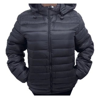 Bobojaco Jaqueta Impermeável grossa puffer casaco capuz removível plus size corta vento
