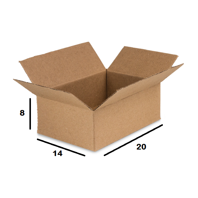 50 Caixas de Papelão Maleta (20X14X8) para envio Correios Sedex Pac Ecommerce - M7