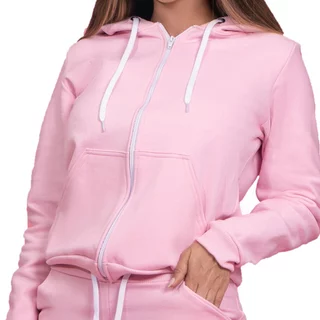 Blusa De Moletom Com Zíper e Capuz Casaco De Frio Flanelado Quentinho