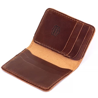 Carteira Masculina Porta Cartão De Couro Original Pequena