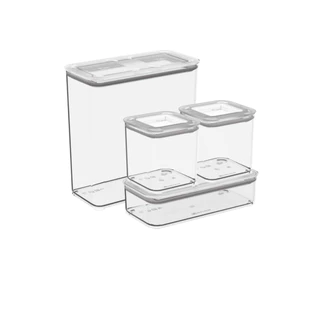 Conjunto 4 Potes Herméticos Linha Modo COZA