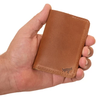 Porta Cartão Masculino Couro Legitimo Slim Pequeno