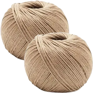 Kit 2 Cordão Fio Rami 2mm Rolo 200g Sisal 180mts Artesanato Arranhador Decoração Convite Casamento