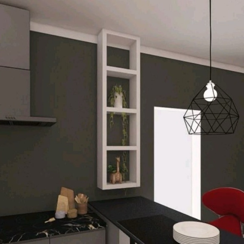 Nicho de parede para balcão de cozinha 100% MDF | Shopee Brasil