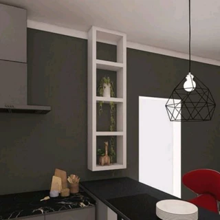 Nicho de parede para balcão de cozinha 100% MDF