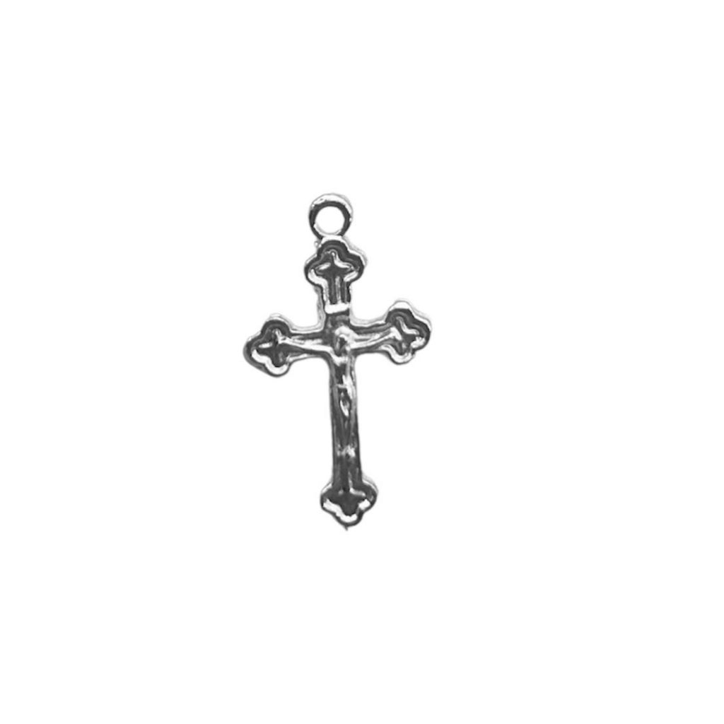 100 Mini Cruz Para Terço Níquel 2cm | Shopee Brasil