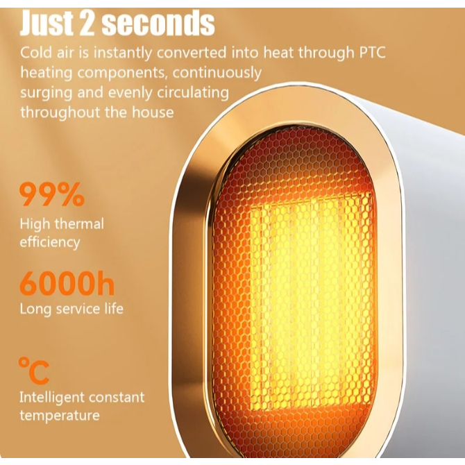 Aquecedor de mesa elétrico portátil ventilador de ar quente aquecimento do ventilador 110v