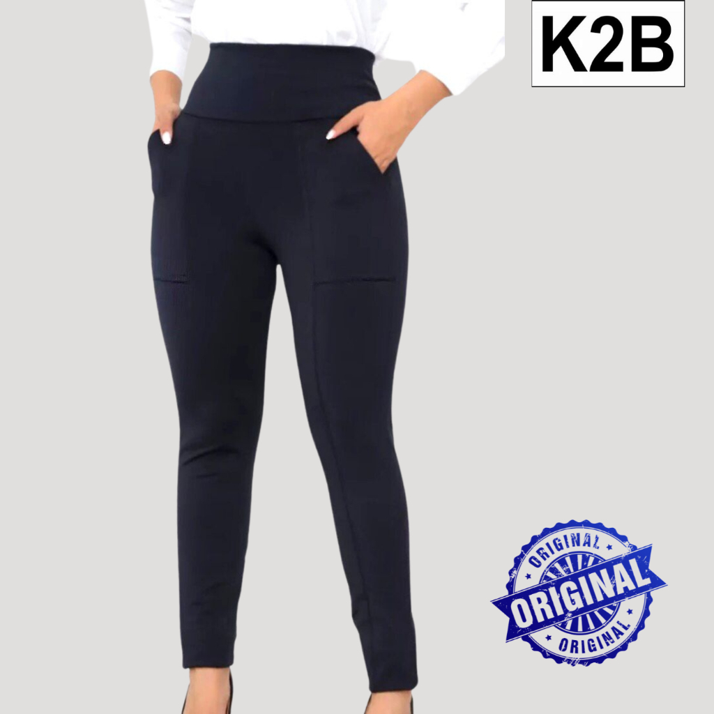 Calça Legging K2b Com Bolso Montaria Veroana Original Tecido Grosso ...