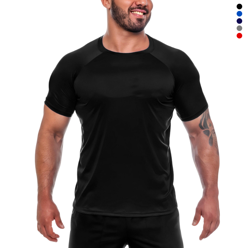 Camiseta Dry Fit Masculina Musculação Treino Muscle Fit | Shopee Brasil