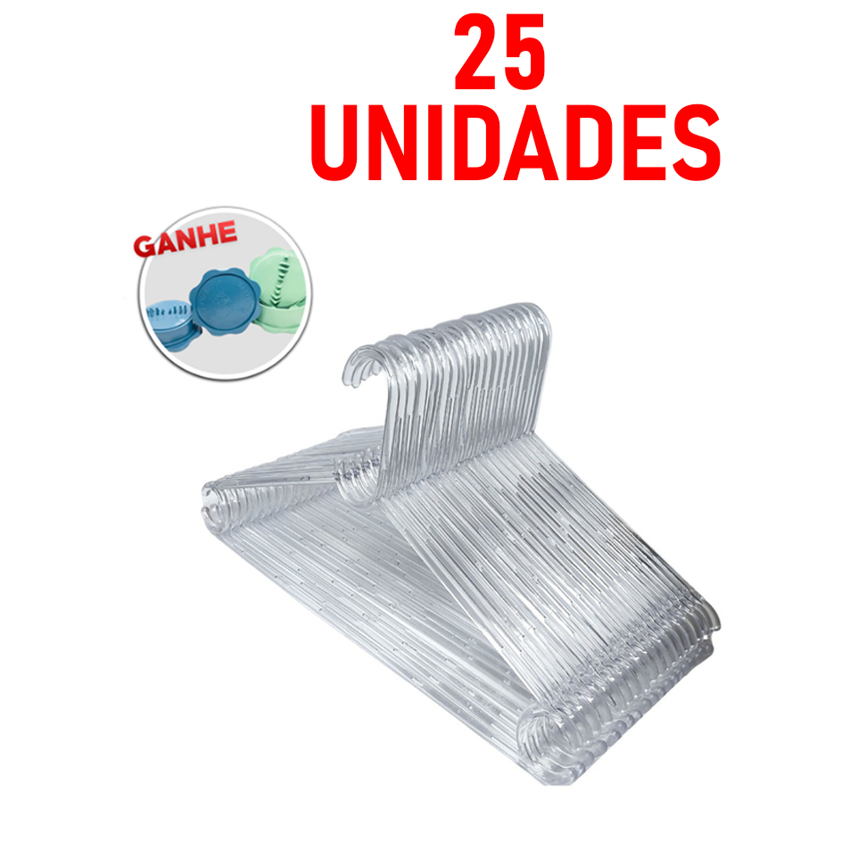 Cabides Acrilico Transparente Adulto Reforçado Envio Imediato!