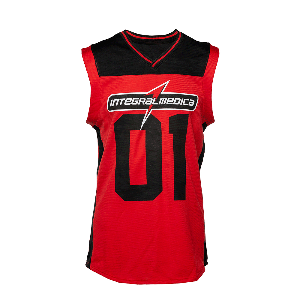 Regata Basqueteira Masculina Vermelho Integralmedica Oficial