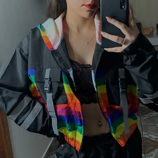 Corta Vento (4 Modelos) - Jaqueta Refletiva Casaco Gringo Streetwear Quadriculado