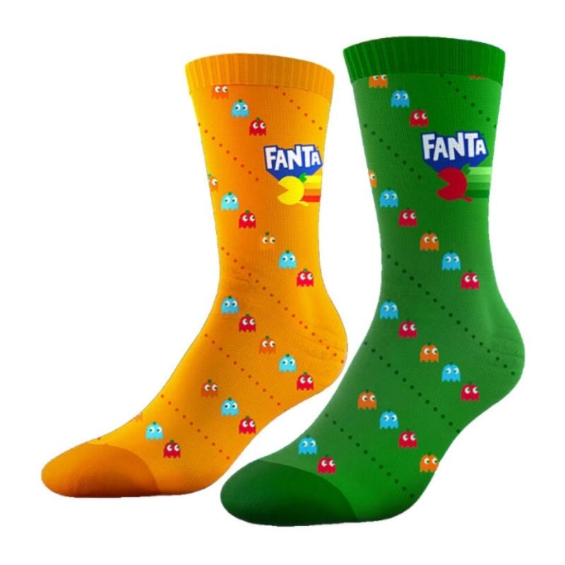 Par de Meias Fanta Pac-Man (Oficial e Limitado 2024)