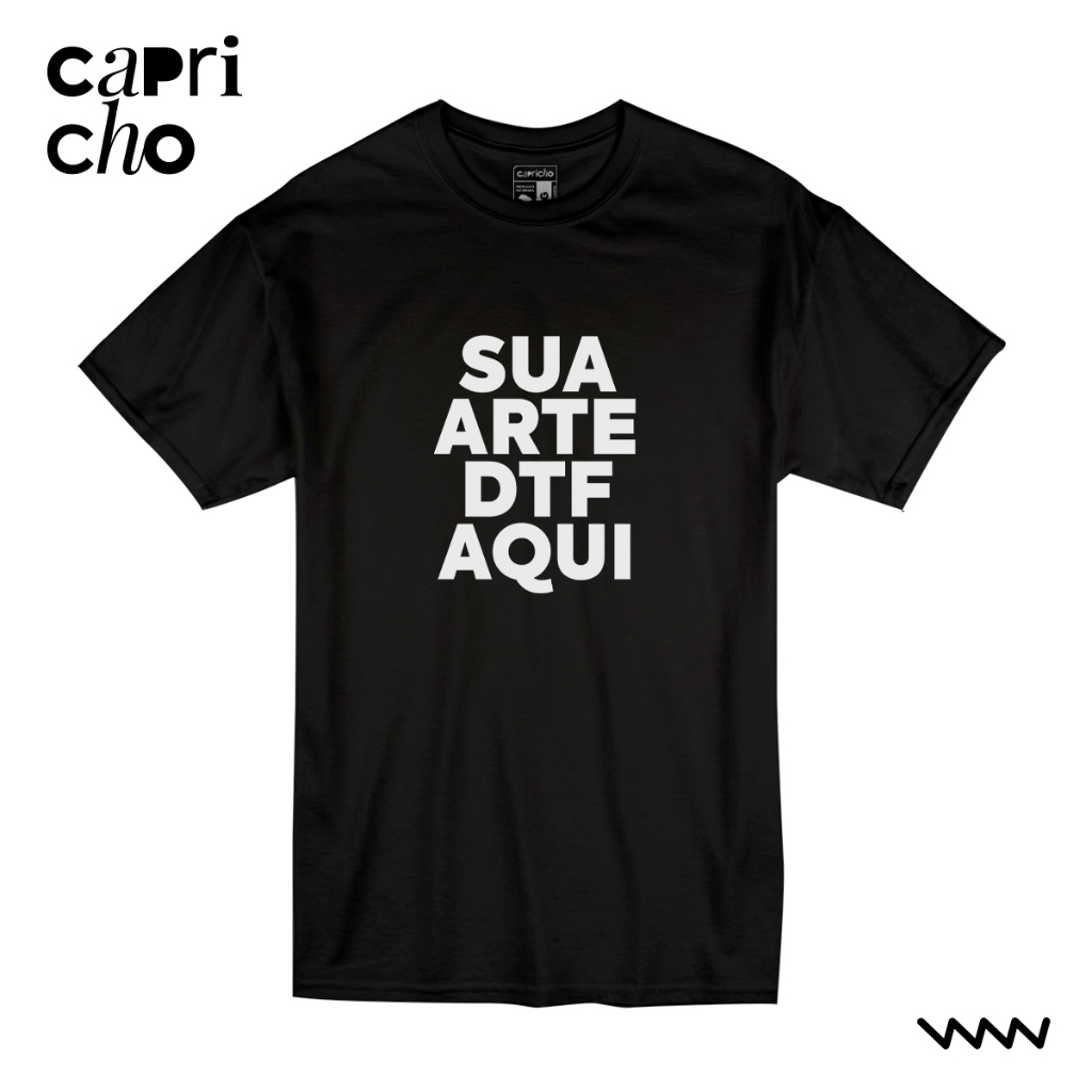 Camiseta Personalizada DTF 100% algodão Unissex