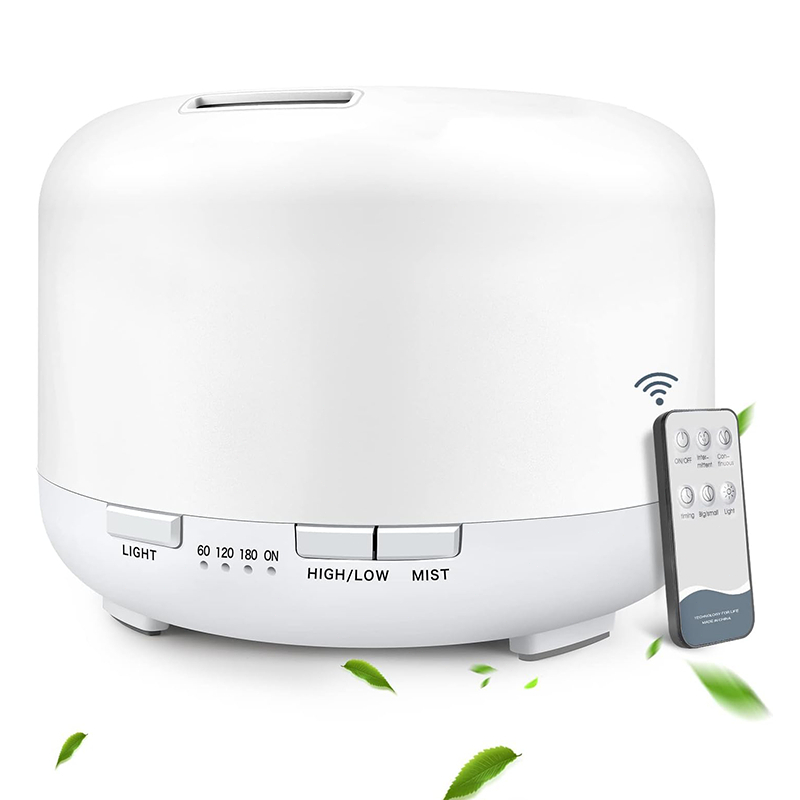 300ML Umidificador Difusor Aromatizador Luz LED De 7 Cores Com Controle Remoto