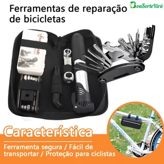 Kit Ferramentas Para Bicicleta Chaves de Fenda Estojo Estojo Reparo de Pneu