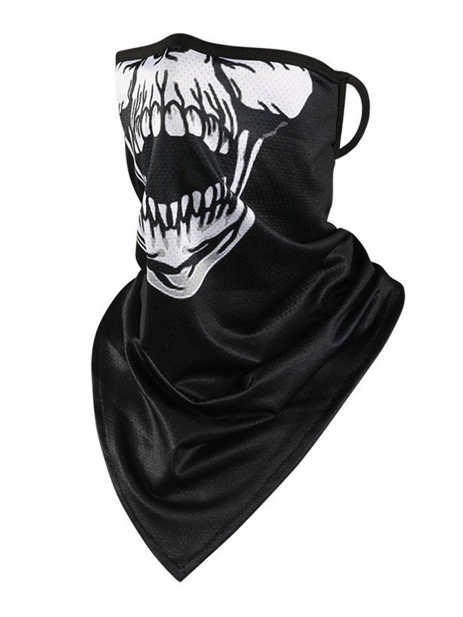 Máscara Bandana balaclava tubular de Caveira máscara com proteção UV Touca Toca de Caveira - moto motoqueiro ciclismo pesca