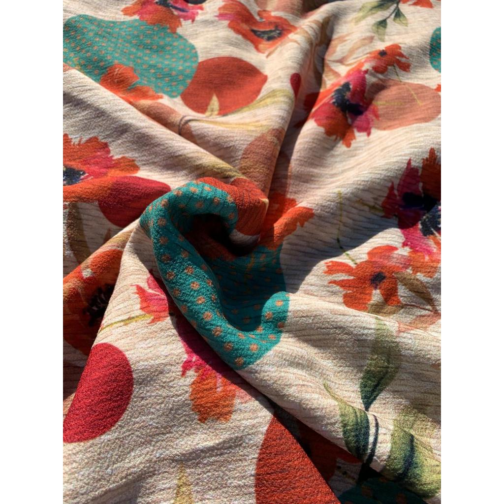 Corte de Tecido Crepe Estampado com Elastano NÃO AMASSA ( 0,90x1,50 ...