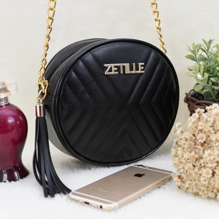Bolsa Feminina Tiracolo Bordada Alça de Corrente Zetille Promoção