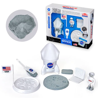 Massinha de Modelar Nasa Kit Foguete e Acessorios Astronauta