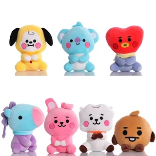 Pelúcia Chaveiro KPOP Bichos Bts BT21 12cm Colecionáveis