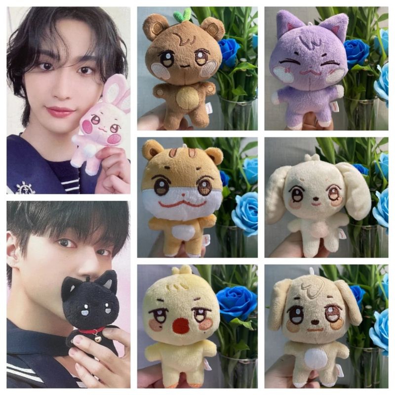 Boneco Pelúcia Animais ANITEEZ KPOP ATEEZ 12 cm Colecionáveis