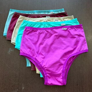 Kit Com 5 Calcinha Calçola PLUS SIZE Cós Alto Revenda