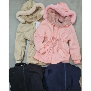 Casaco Parka com forrada pelucia casaco menina infantil juvenil 10 a 16 grosso inverno jaqueta blusa