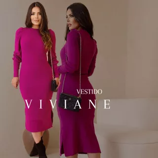 Vestido Longo De punho Largo em Lanzinha Coladinho Confortável