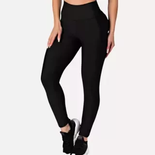 Calça Legging Feminina Fitness Academia Cintura Alta Costura Reforçada Zero Transparência