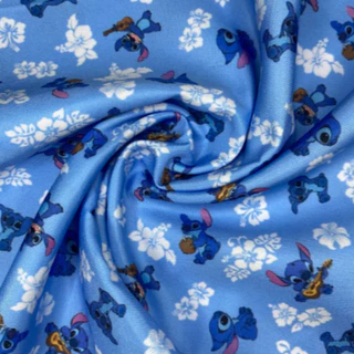 MICROFIBRA DIGITAL - STITCH AZUL ( LEIA A DESCRIÇÃO)