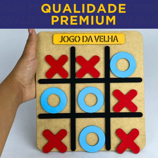 Jogo Da Velha Em Mdf - Jogo De Tabuleiro - Mazzal