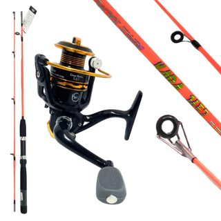 Kit Vara de Pesca de 2 partes 1,65m e Molinete SY3000 14+1 Rolamentos Drag 10kg