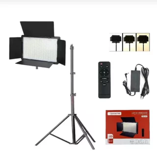 Iluminação Painel Bicolor Estúdio 40W Led Para Fotografia Video Com Tripe 2.1 Metros Tomate MLG-108