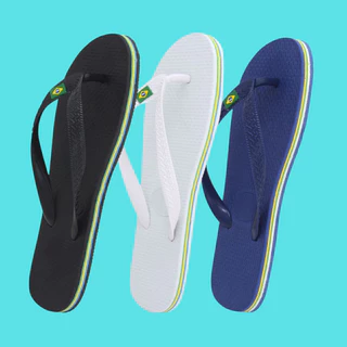 kit 2 pares de chinelo top com bandeirinha