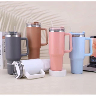 Copo Quencher Térmico 2.0 1200ml Canudo Tampa e Alça Antivazamento Caneca Garrafa Neymar