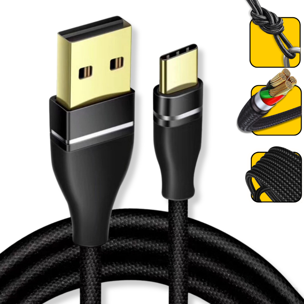 Cabo Tipo C Rápido 2 Metros USB TIPO C Transferência de Dados cabotipo c