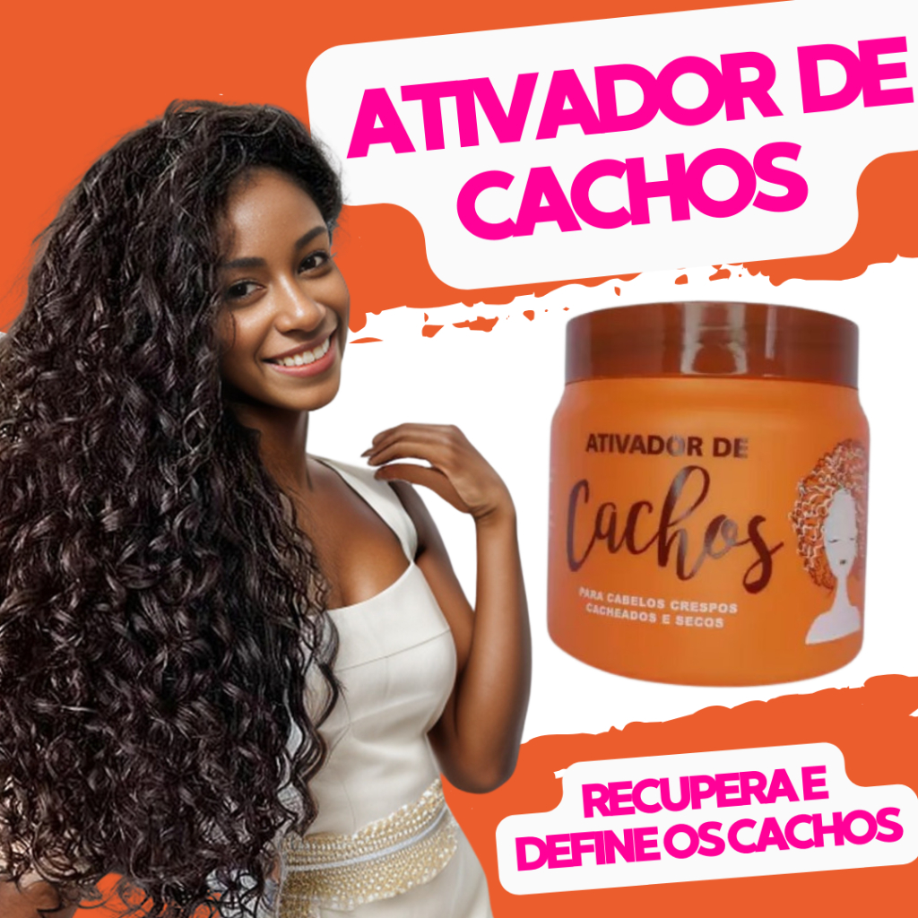 Ativador De Cachos Naxos 500gr para Cabelos Crespos Cacheados e Secos P ...