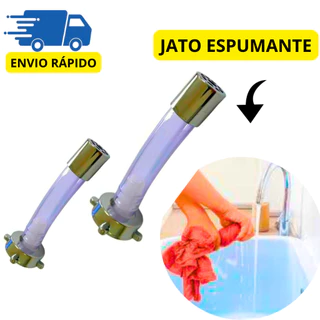 Bico Arejador Jato Espumante Articulado Para Torneira Pia Tanque Lavandeira Lavar Roupa 3/4