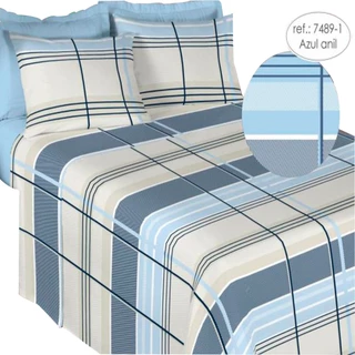 Jogo De Cama Lençol Casal 3 Peças 200 Fios 100% Algodão Bainha, varias estampas, pronta entrega em Oferta na Shopee