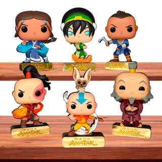 Totem Mdf Avatar a Lenda de Aang Agachado Gamer Boneco Pop Colecionável Dominador do Ar