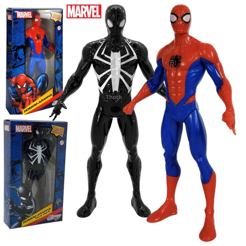 Kit Homem Aranha Boneco Brinquedo Vingadores Venon Articulado Grande ...