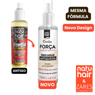 Tônico Antiqueda Bomba de Vitaminas S.O.S Natuhair 120ml