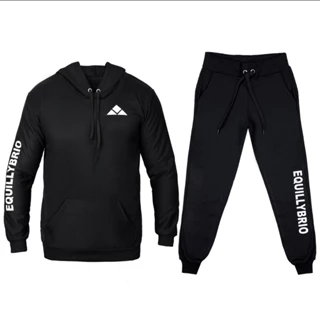Conjunto Equillybrio Personalizado Blusa Capuz e Calça De Moletom Flanelado LANÇAMENTO