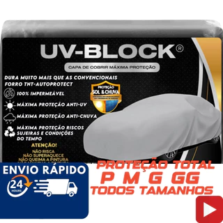 Capa Cobrir Carro HB20 Hatch 100% Impermeavel Grossa UV-BLOCK Protege Sol Chuva Poeira P M G 