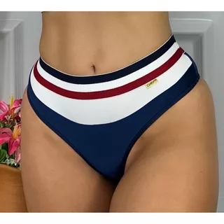 PROMOCAO Kit 10 Calcinha Lingerie Sustentação Cintura Alta Feminina Forro 100% Algodão Arco Íris