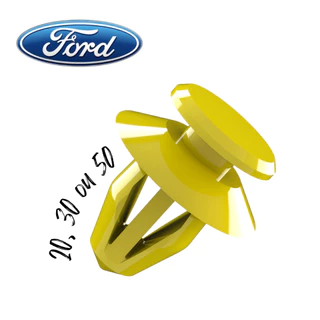 Kit 20, 30, 50 Presilhas Grampo Forro Da Porta Ford Courier Ecosport Escort Fiesta Ka